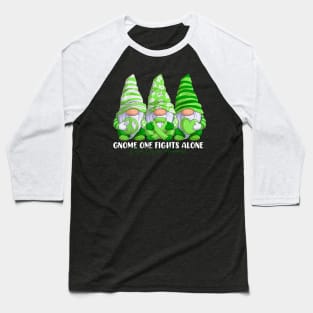 Celiac Disease Awareness Month Light Green Ribbon Gnomies Baseball T-Shirt